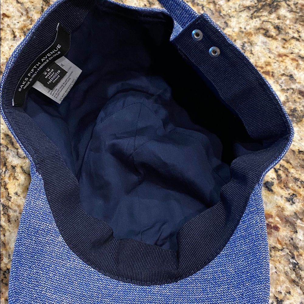 Saks Fifth Avenue Blue Hat - Picture 4 of 5